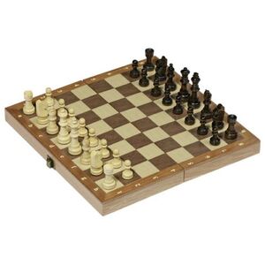 AJEDREZ DE MADERA EN CAJA