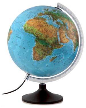 GLOBO SOLID B AZUL ILUMINADO 30 CM