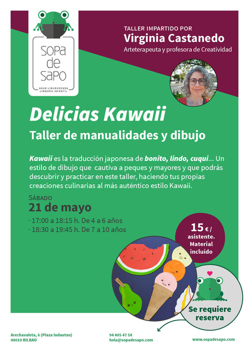 Delicias Kawaii, taller de manualidades y dibujo