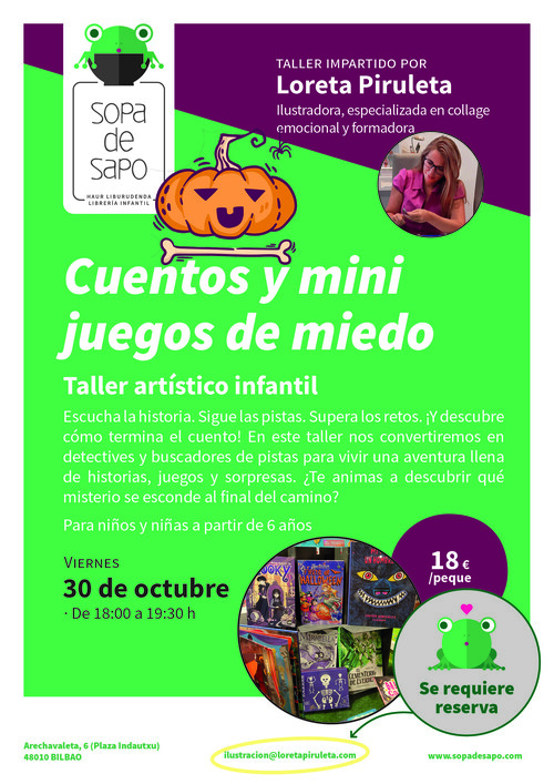 Cuentos y mini juegos de miedo
